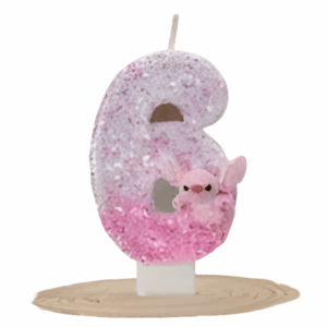 Bougie anniversaire Stitch Angel chiffre 6