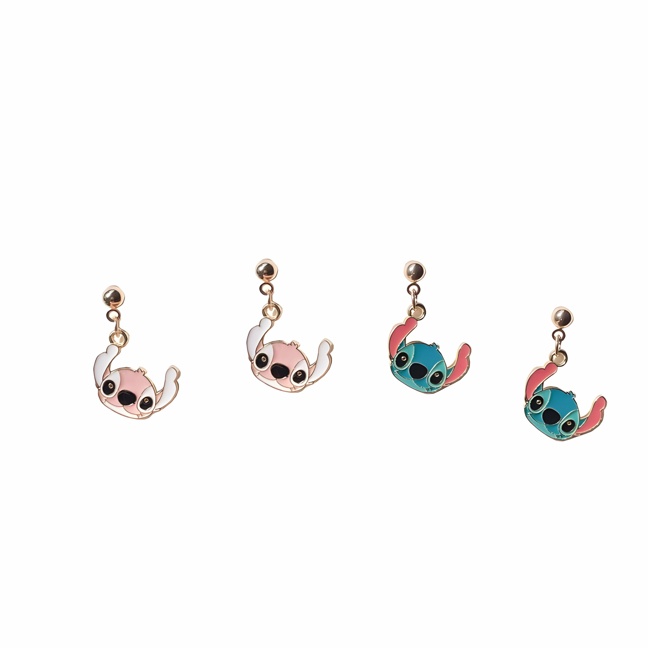 Boucle d’oreille Stitch 2cm en alliage de zinc pour fille – Image 5
