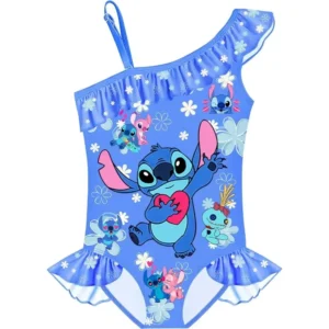 Maillot de Bain Stitch 1 Pièce Bleu