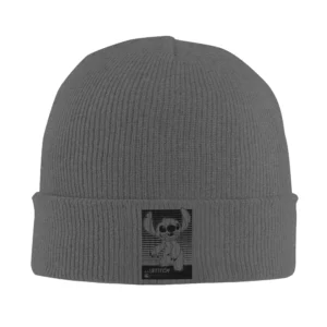 Bonnet Chaud Stitch Gris Foncé
