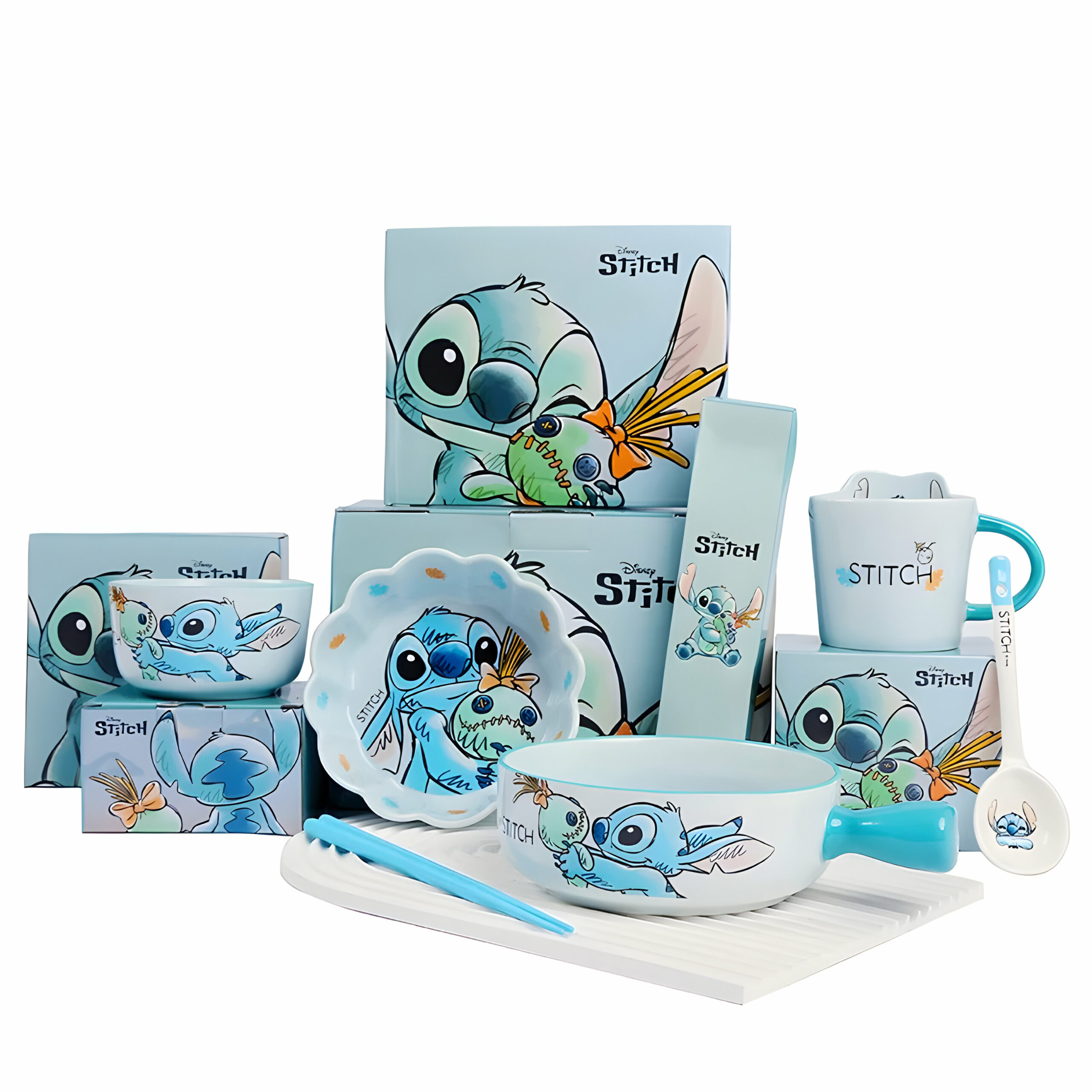 Lot de 6 bols Disney Stitch en céramique – Image 6