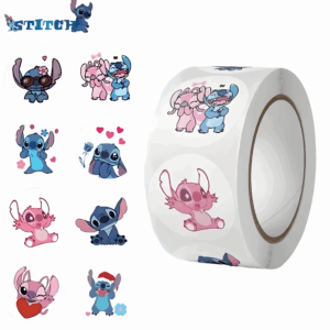 Rouleau de 500 autocollants Stitch