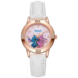 Montre Stitch Blanc pour Petite Fille