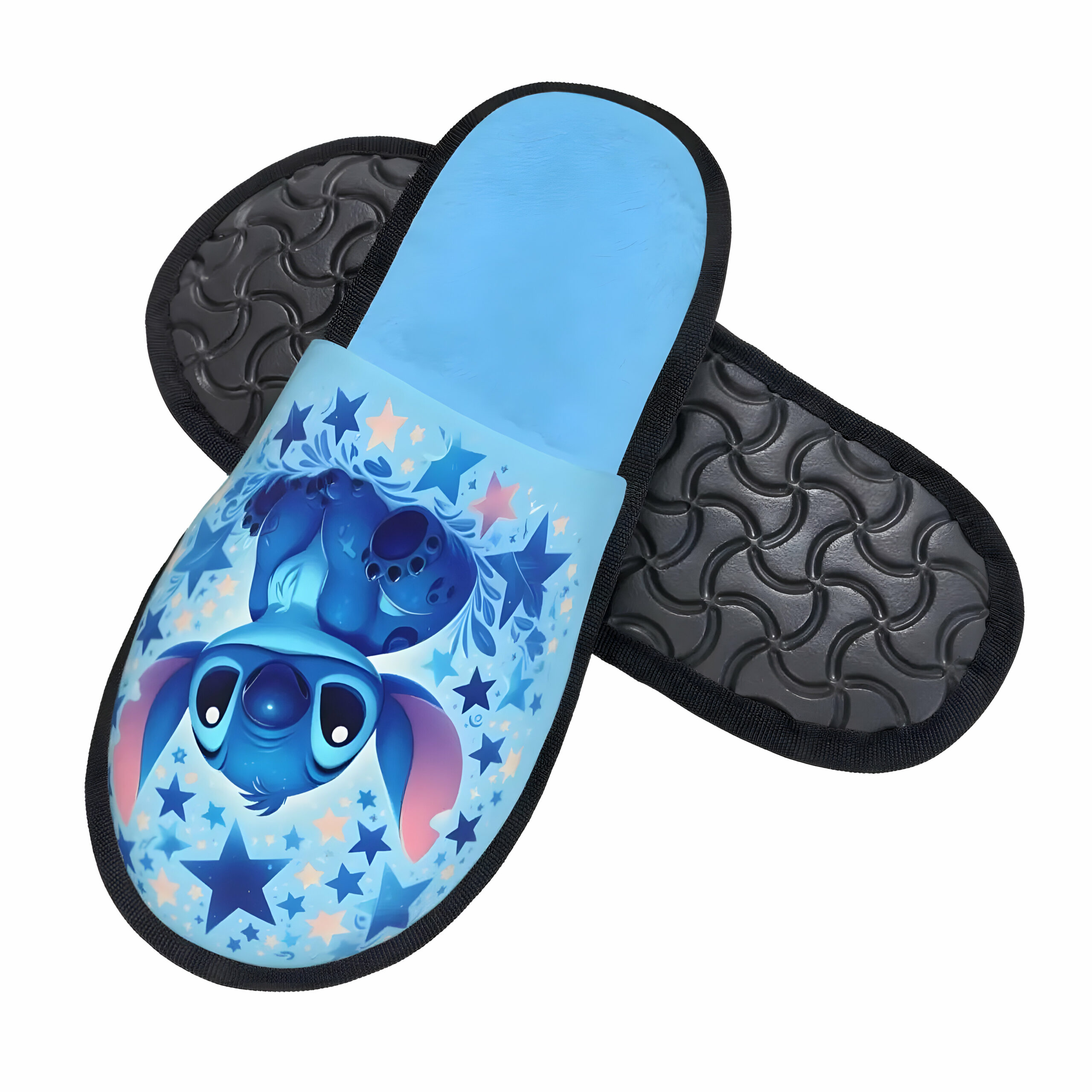 Chaussons Stitch bleus à étoiles – Image 2