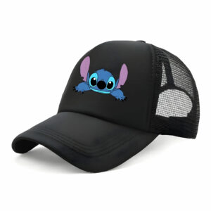 Casquette Stitch noire en maille