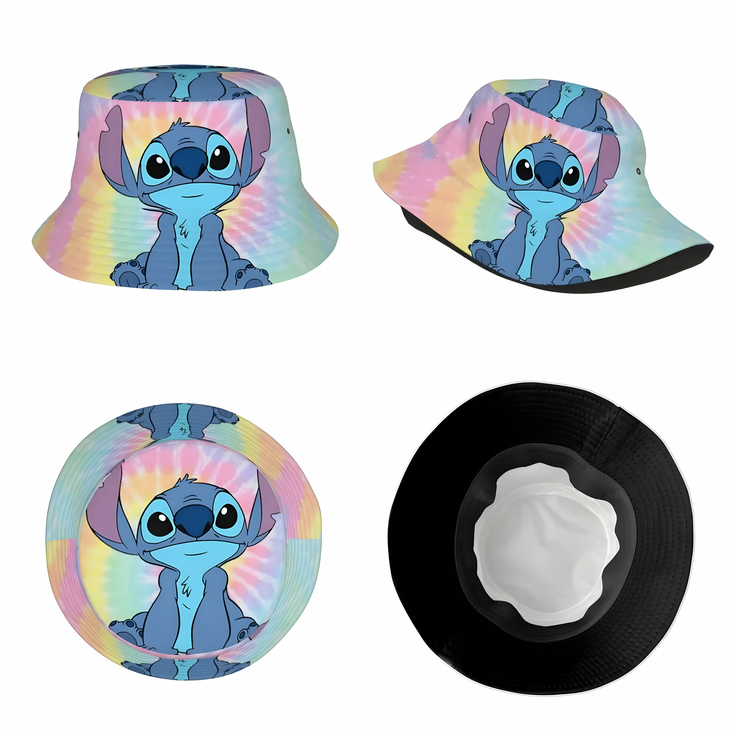 Bob tie-dye multicolore Stitch en polyester – Image 4