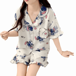 Pyjama d'été blanc Stitch