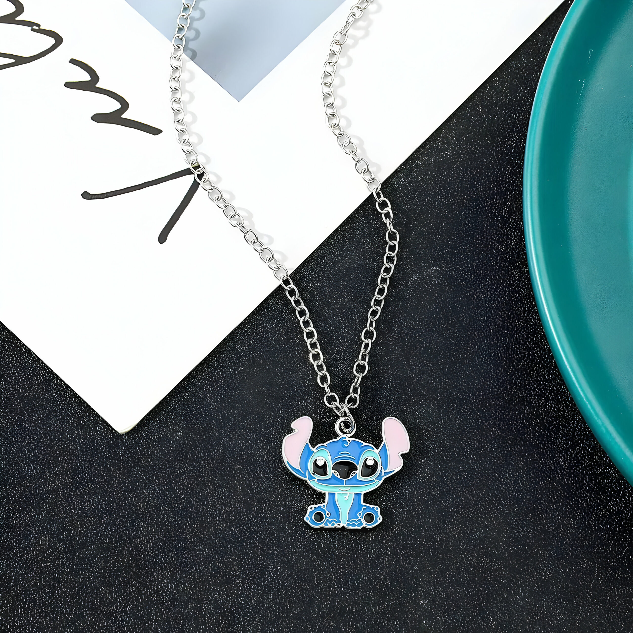 Collier Disney Stitch pour fille, chaîne 60cm – Image 2