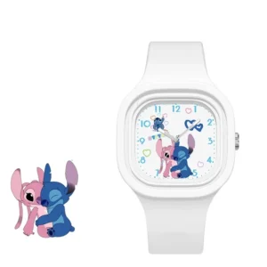 Montre Stitch en Silicone Blanc