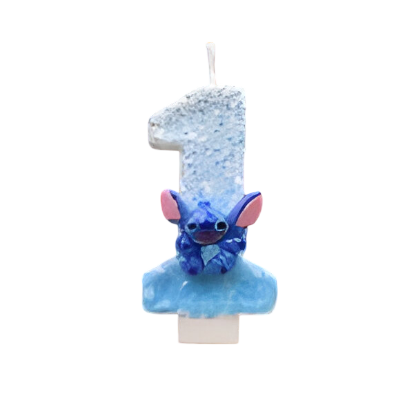 Bougie Stitch chiffre 1