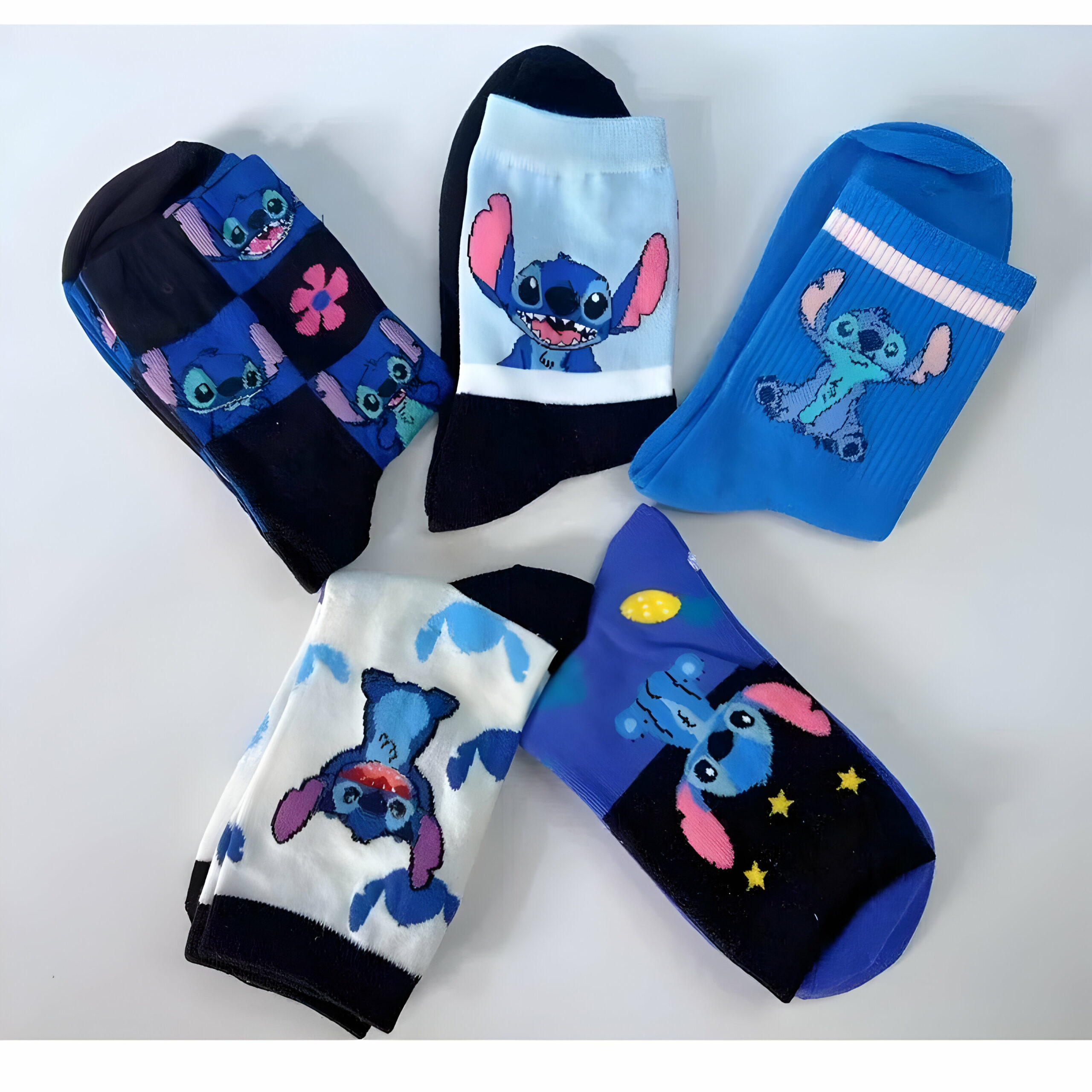 Chaussettes Stitch lot de 5 paires, taille 36-45 – Image 3