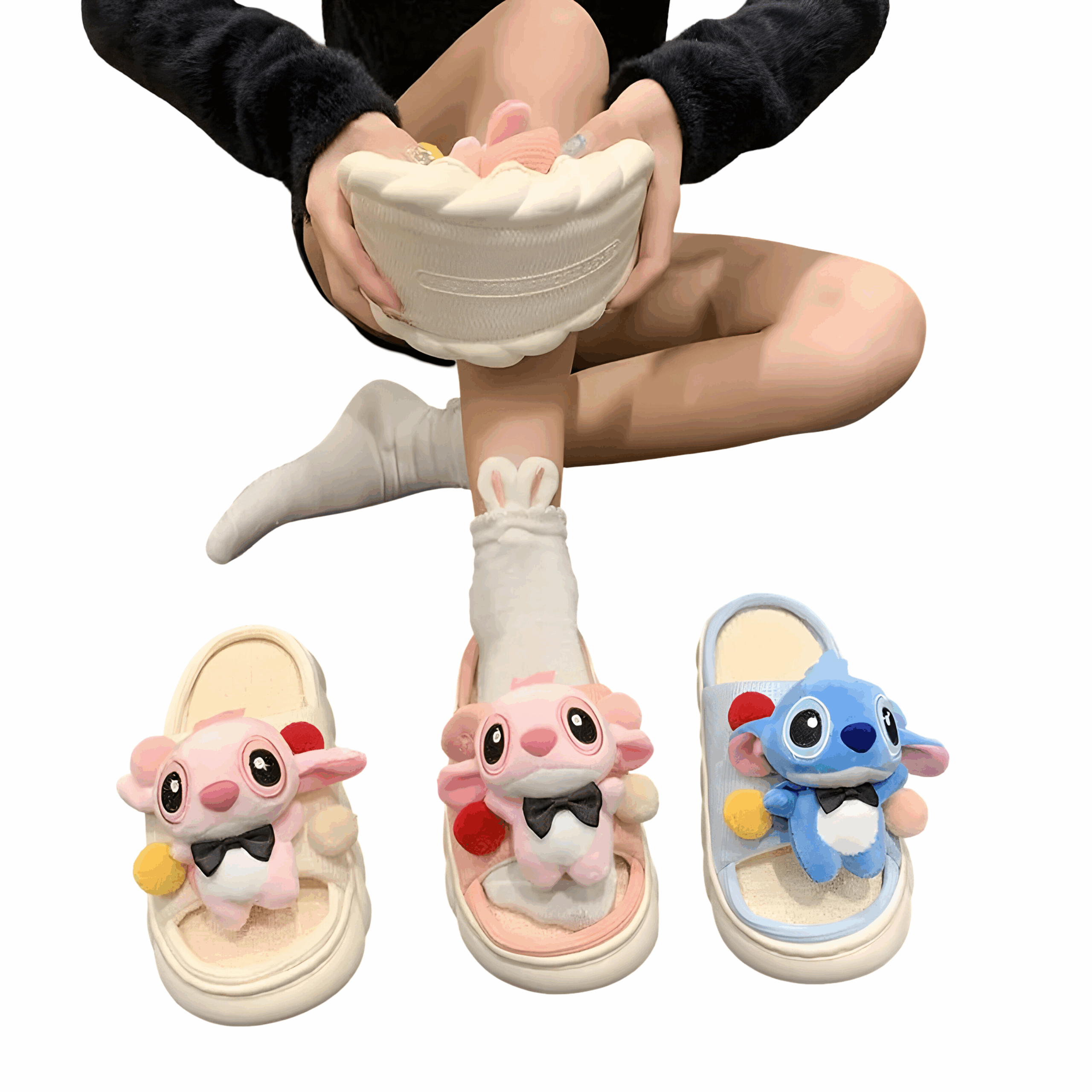 Claquettes Stitch ouvertes