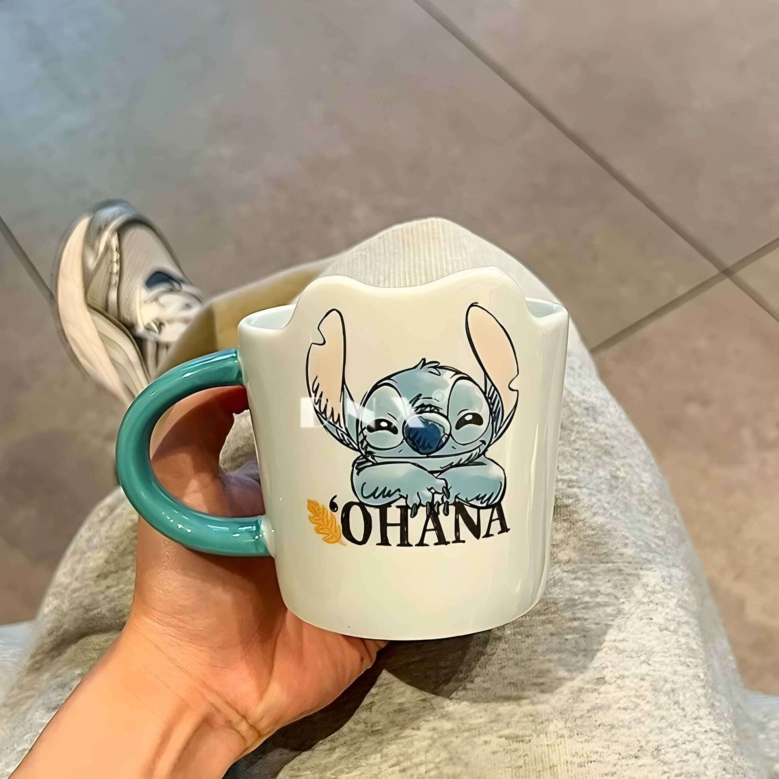 Mug Disney Stitch Ohana en céramique 500ML – Image 3