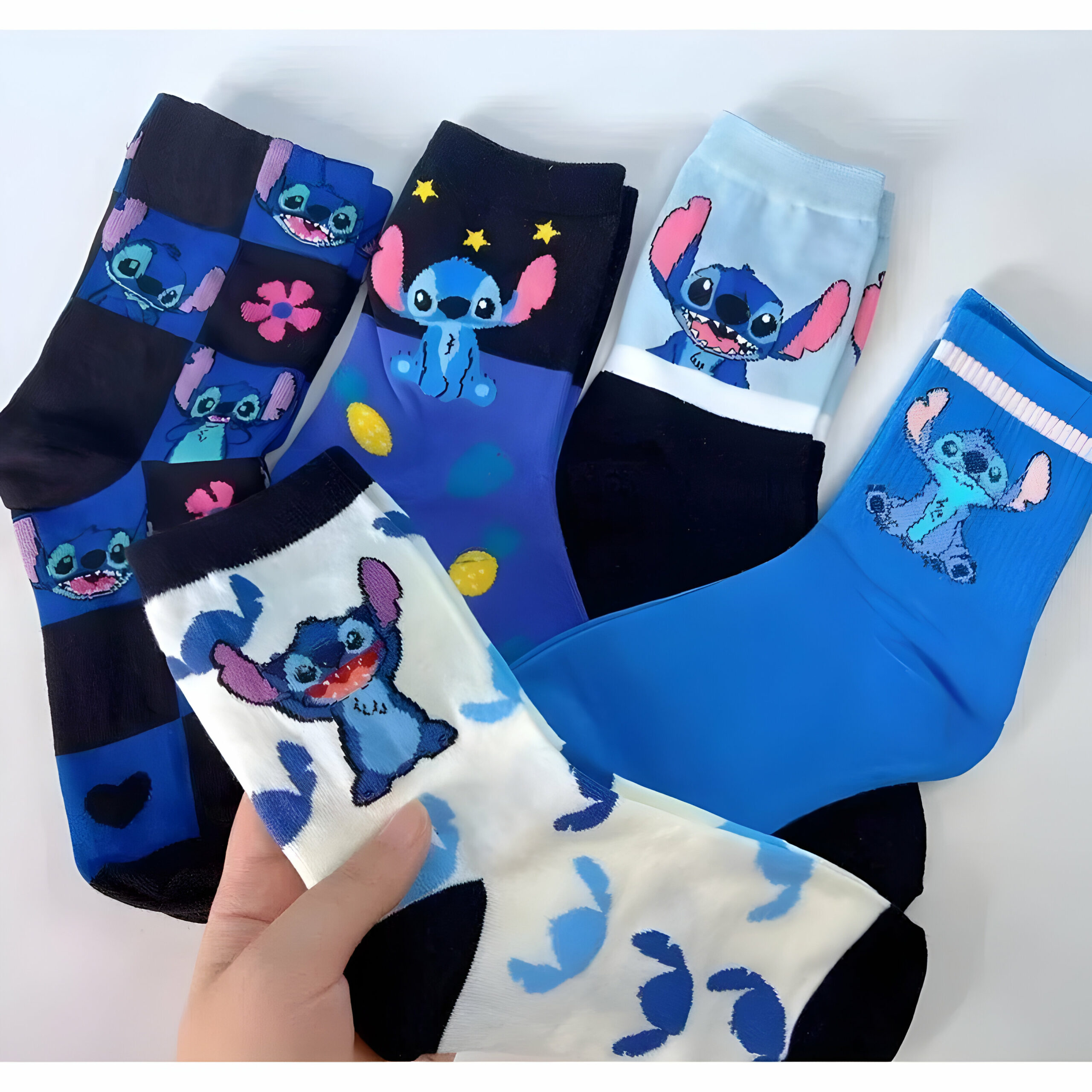 Chaussettes Stitch lot de 5 paires, taille 36-45 – Image 2