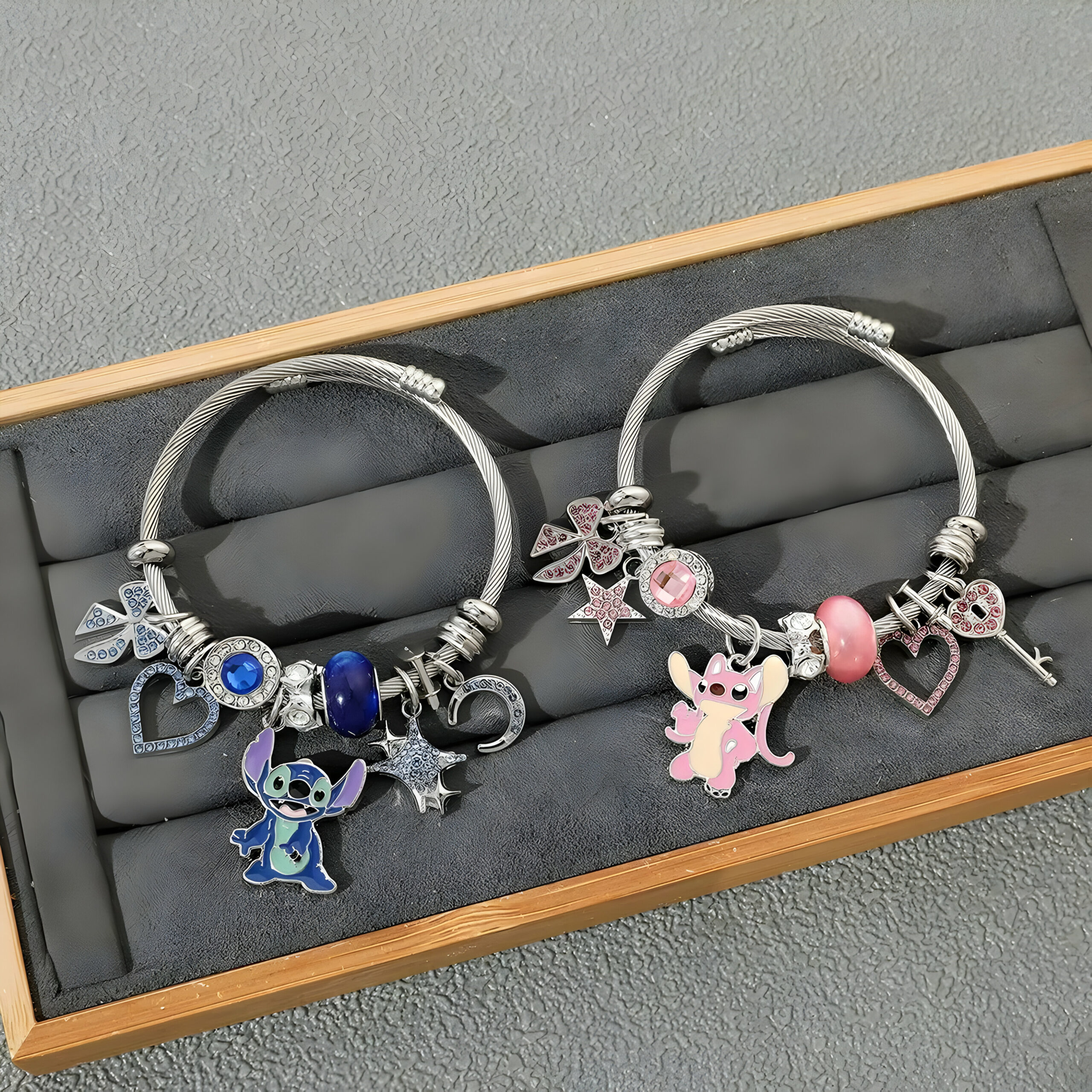 Bracelet Lilo et Stitch avec pendants Stitch et Angel – Image 6