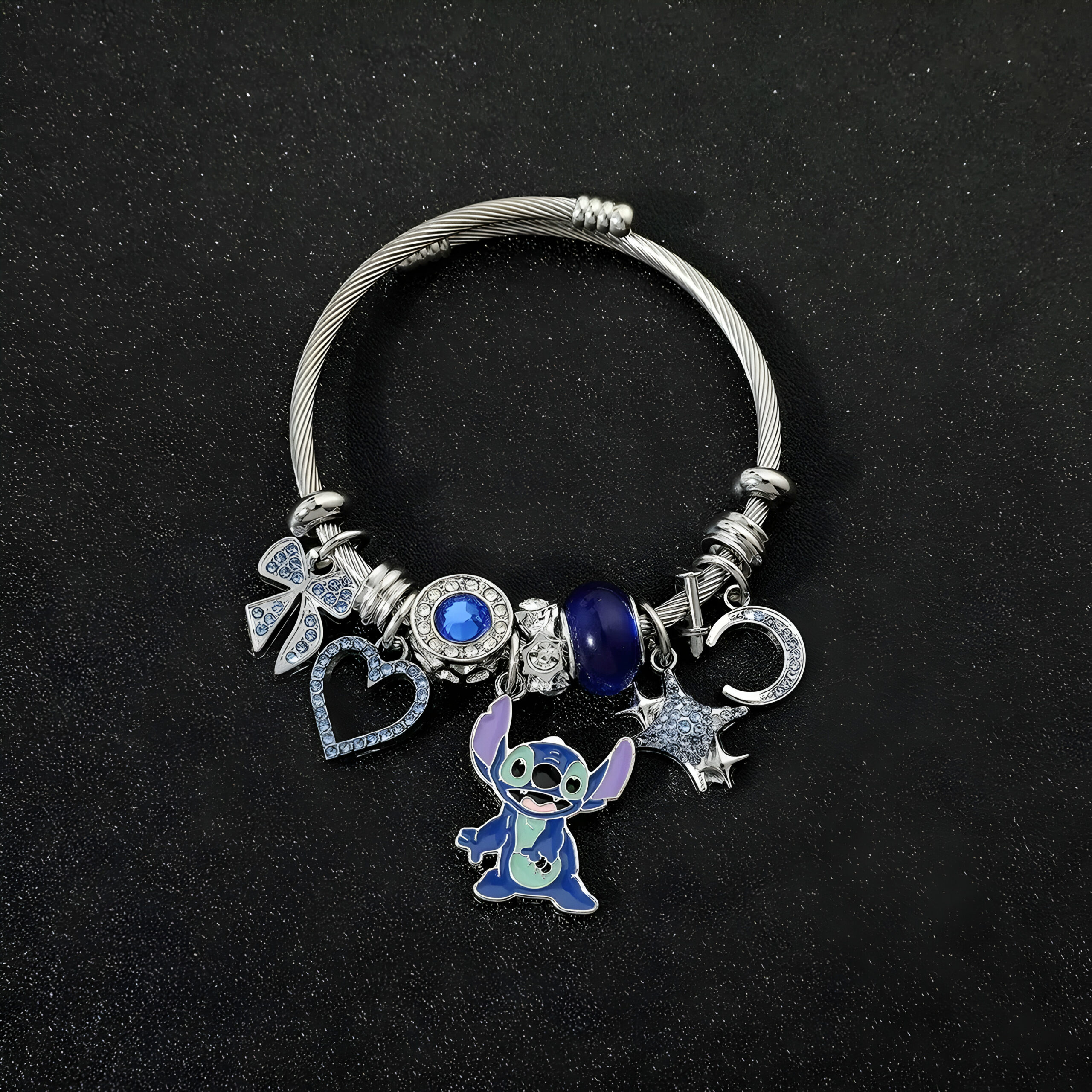 Bracelet Lilo et Stitch avec pendants Stitch et Angel – Image 8