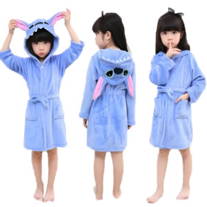 Peignoir Stitch à capuche