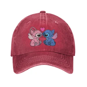 Casquette Stitch et Angel Rouge