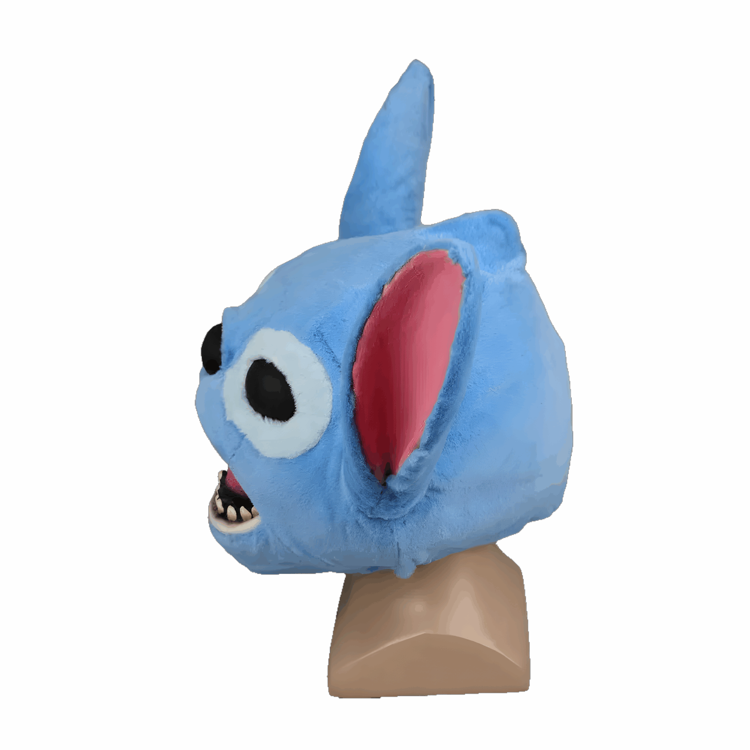 Masque de déguisement Stitch en peluche et latex – Image 5