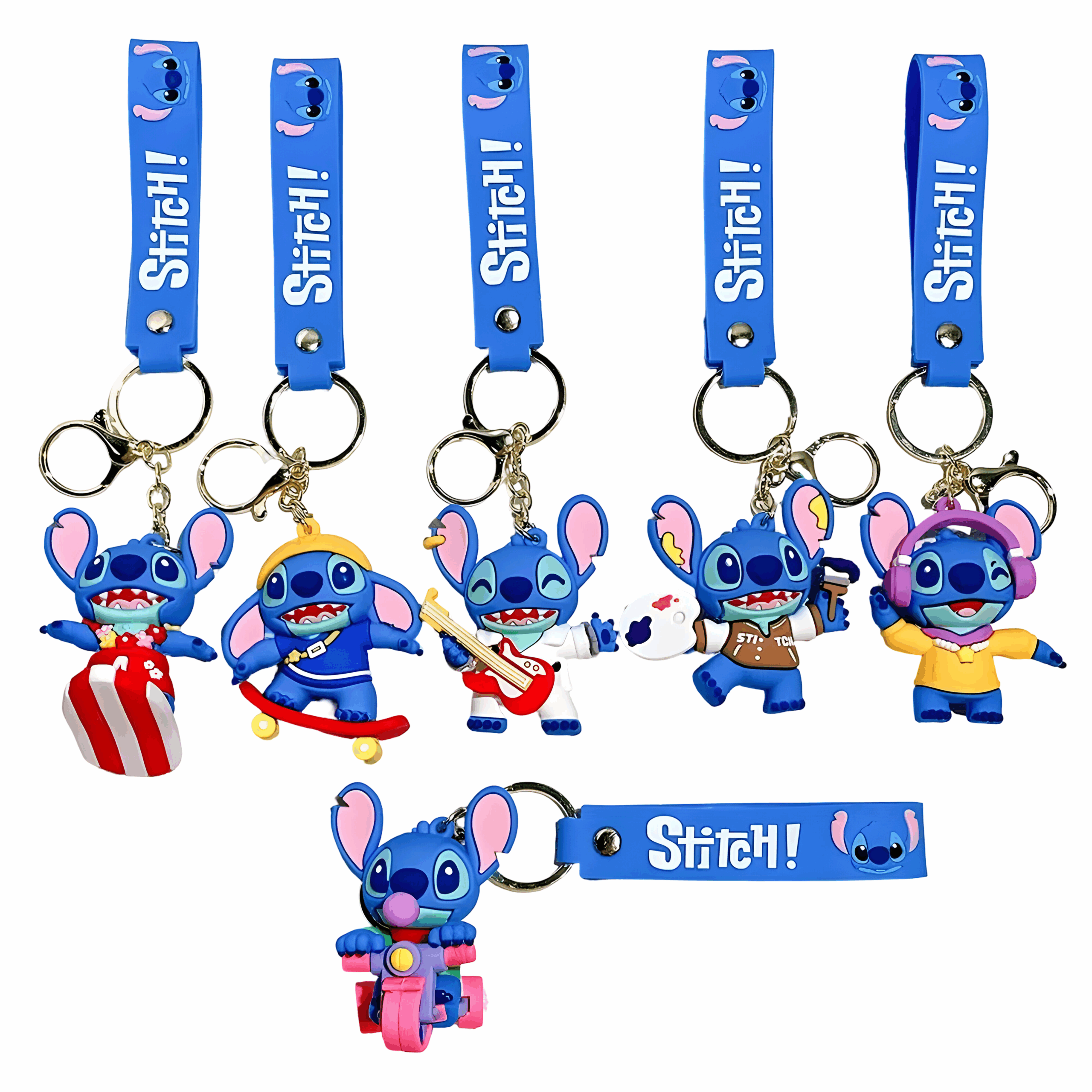 Porte-clé Stitch en plastique