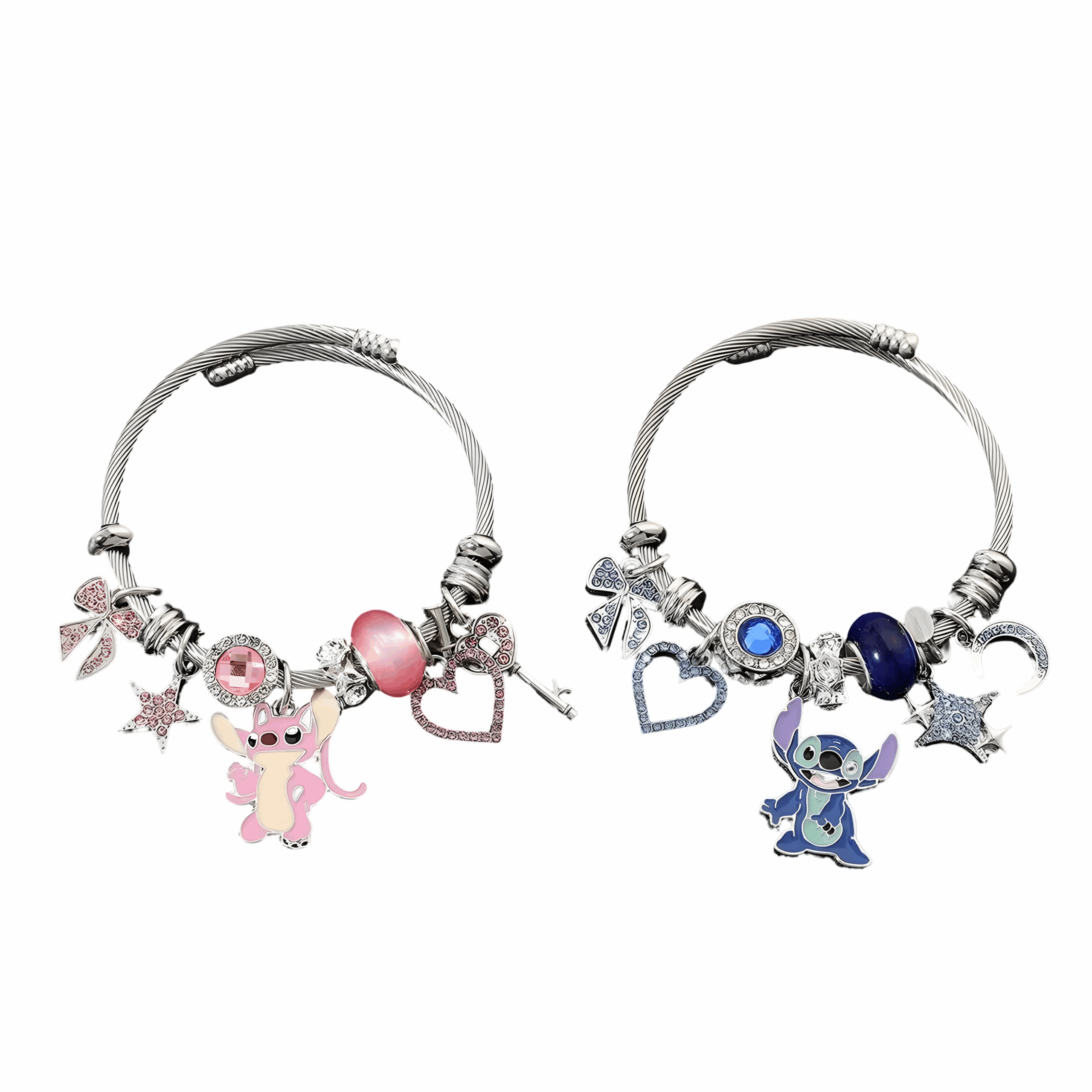 Bracelet Stitch et Angel à pendants