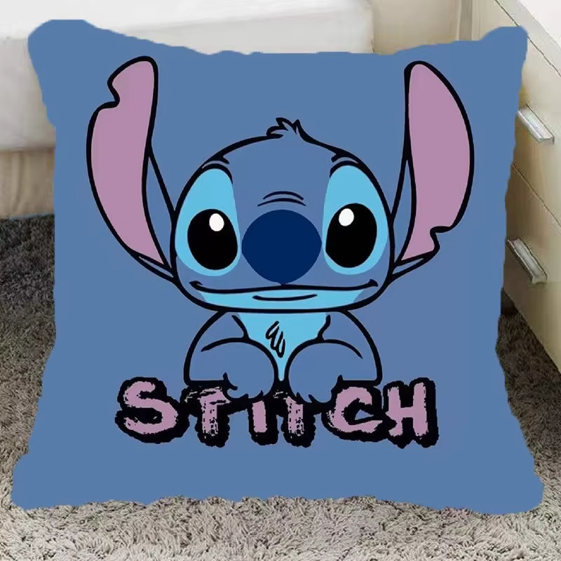 Coussin bleu Stitch 40x40 cm