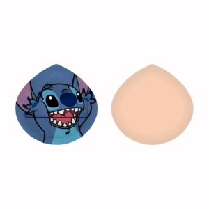 Éponge maquillage Stitch bleue