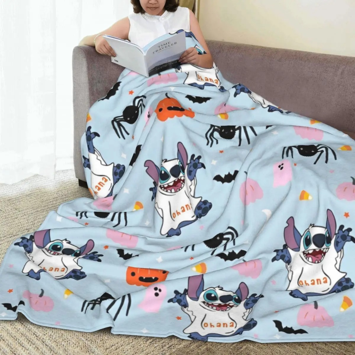 Plaid enfant Stitch Halloween en polyester – Image 2