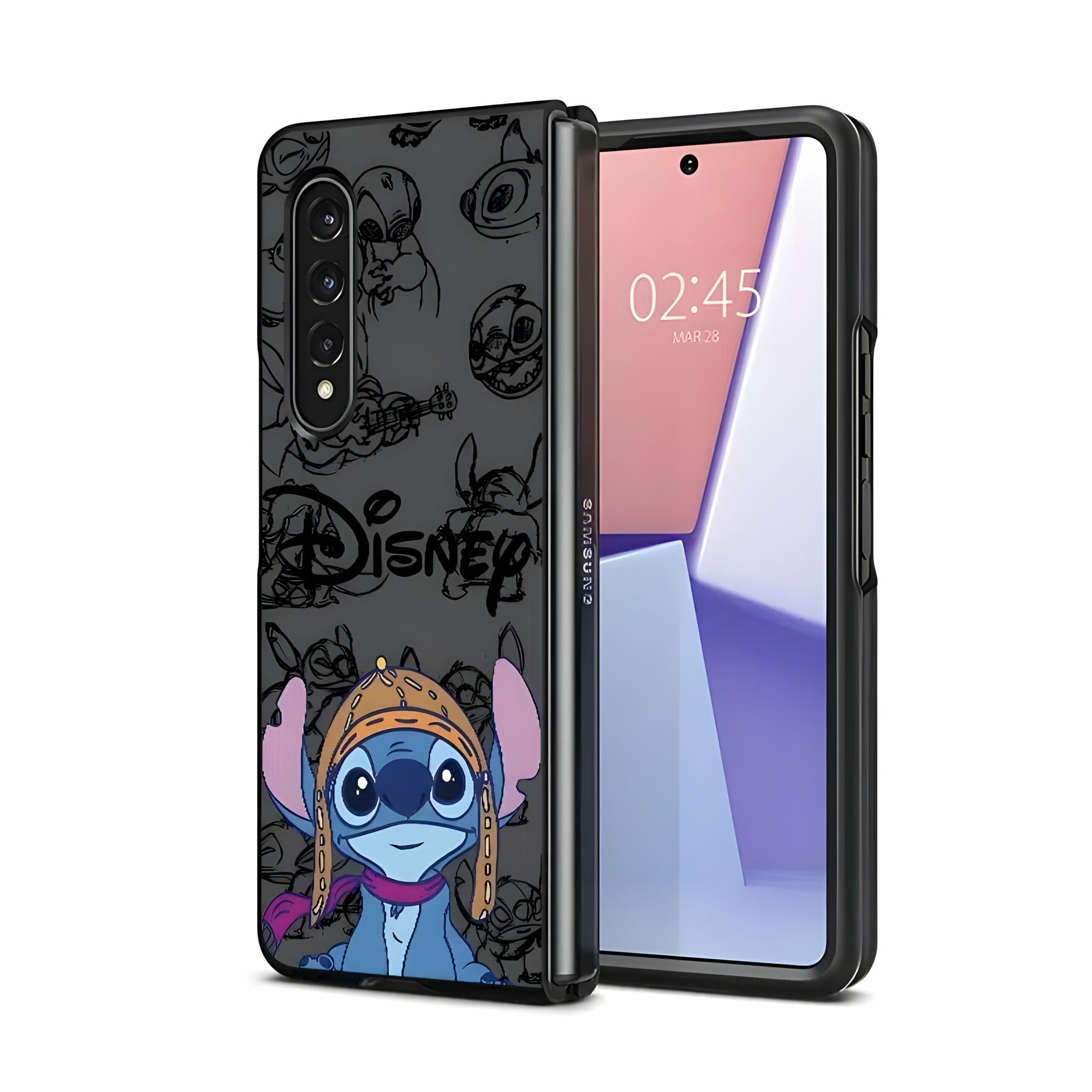 Coque Disney Stitch Samsung Z Fold en Plastique – Image 4