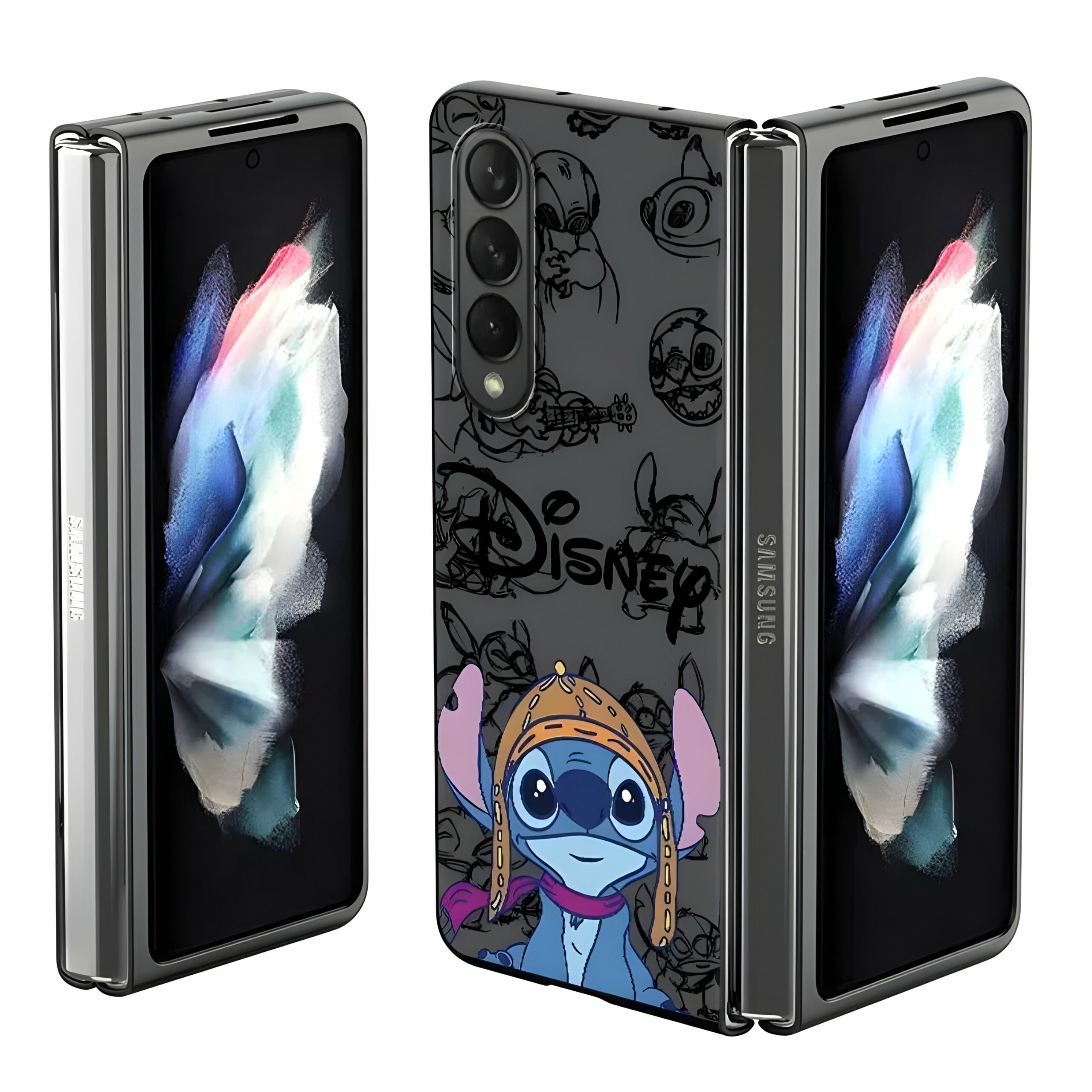 Coque Disney Stitch Samsung Z Fold en Plastique – Image 3