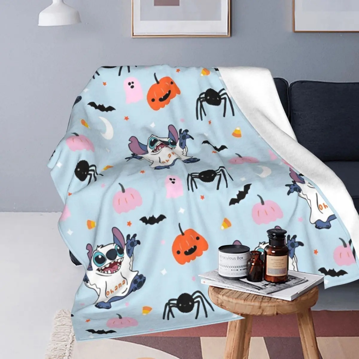 Plaid enfant Stitch Halloween en polyester – Image 4