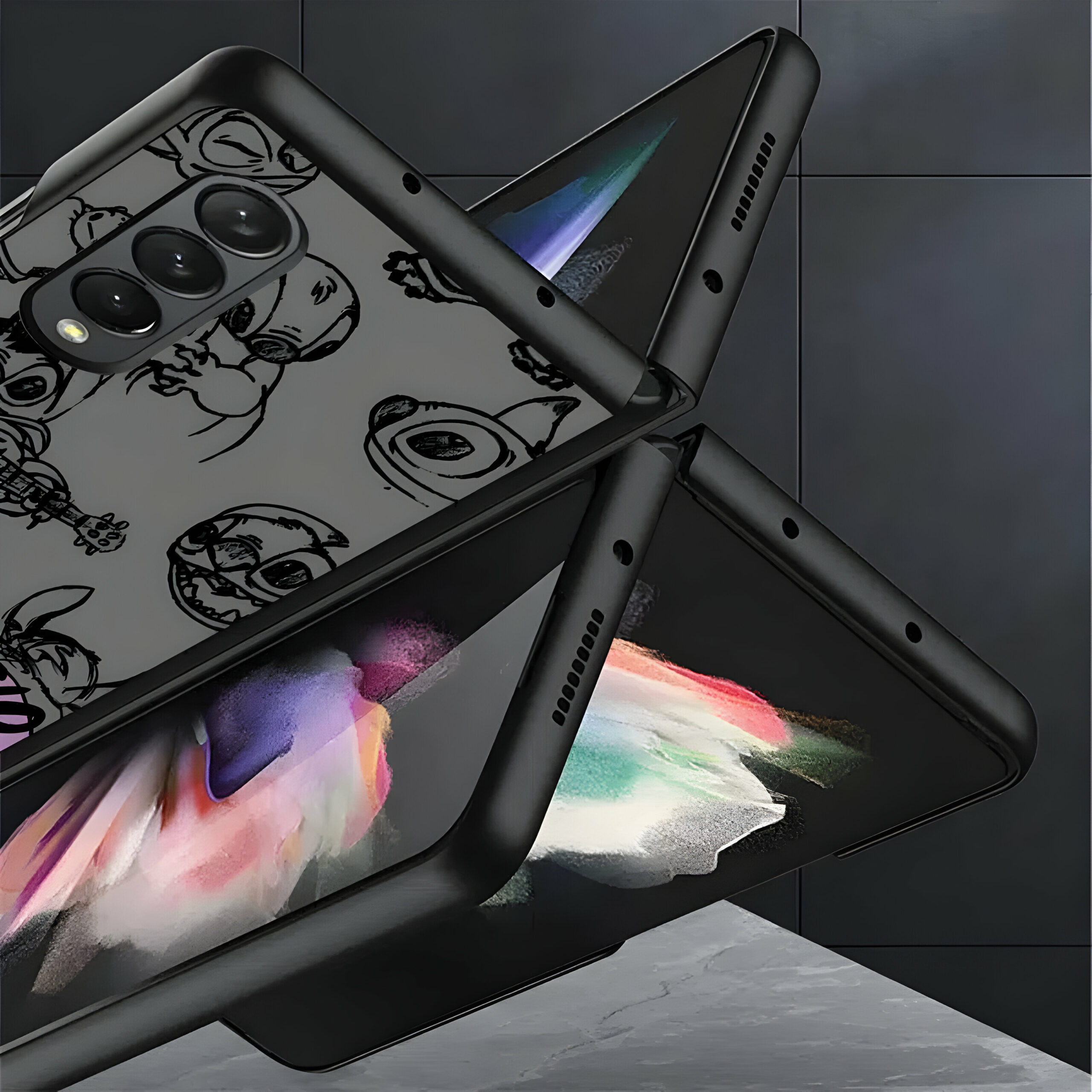 Coque Disney Stitch Samsung Z Fold en Plastique – Image 2