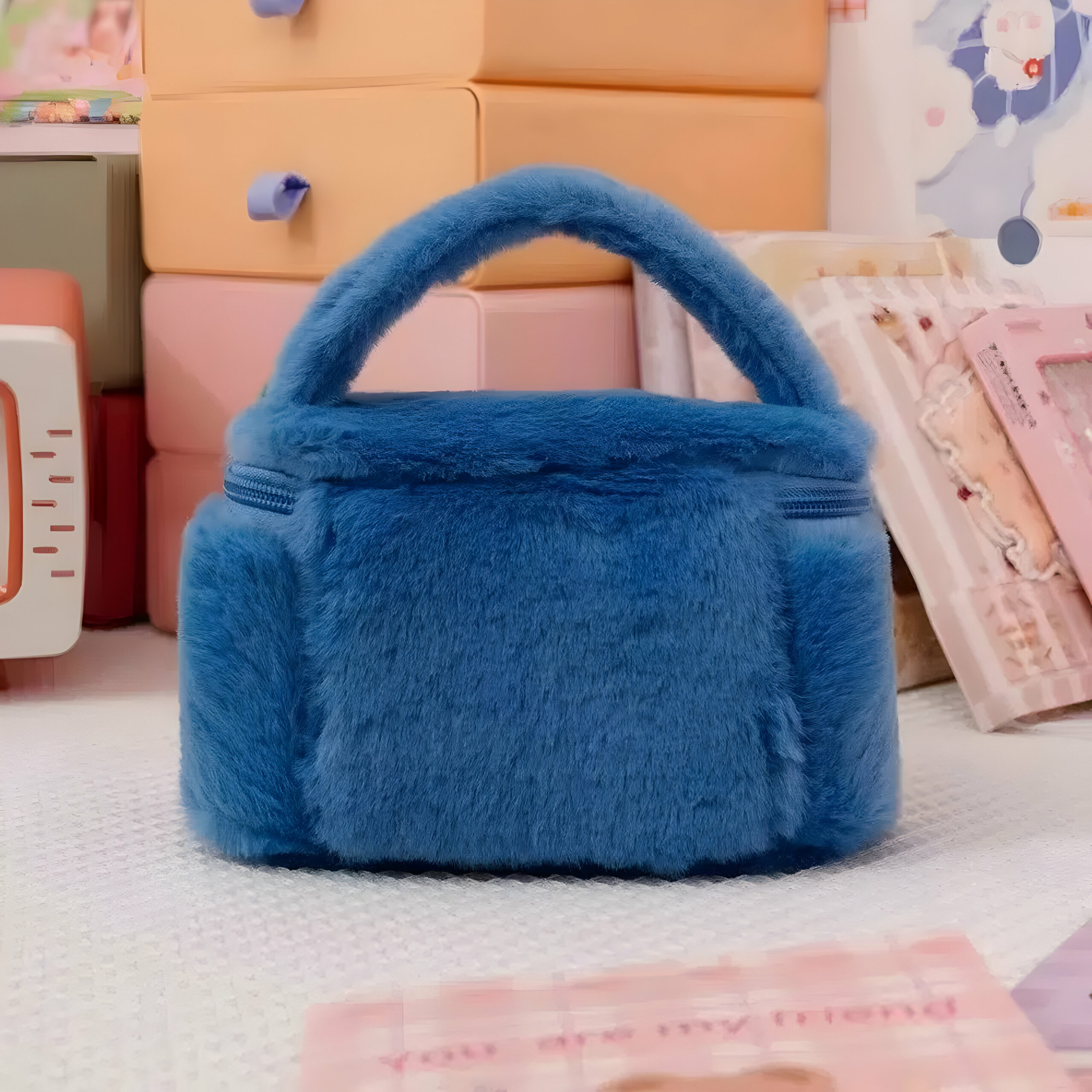 Trousse maquillage Stitch en peluche 20x10cm – Image 4