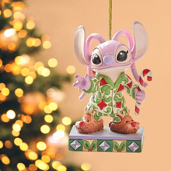 Boule de Noël en 2D Stitch Angel sucre d'orge