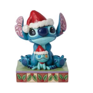 Statue Père Noël Stitch et Scrump