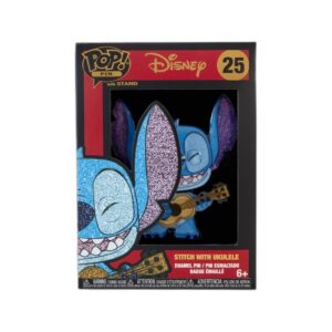Pin's Stitch et son ukulélé