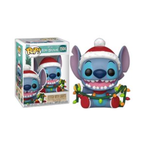Figurine Stitch de Noël avec lumières