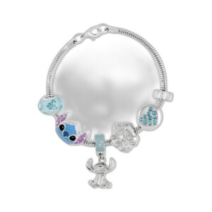 Bracelet à breloques Stitch argent