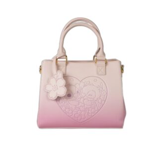 Sac à bandoulière Stitch & Angel coeurs et fleurs de cerisiers