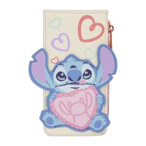 Porte-cartes grand format Stitch & Angel Be Mine