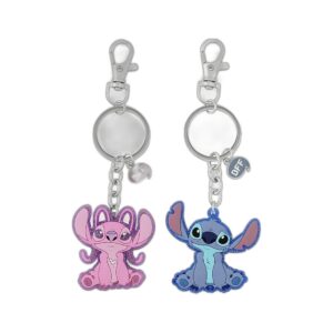 Set de 2 porte-clés Angel et Stitch