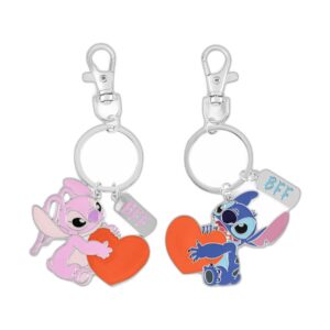 Set de 2 porte-clés Stitch et Angel