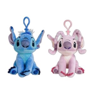 Porte-clés peluche duo Stitch et Angel