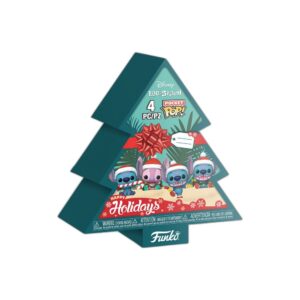 Coffret sapin 4 mini figurines Stitch Noël