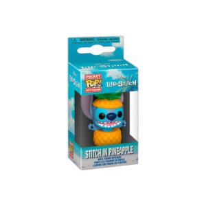 Porte-clés figurine Stitch dans un ananas
