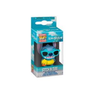 Porte-clés figurine Stitch en tube