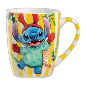 Mug Stitch Noël jaune 450 ml