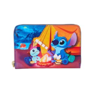 Portefeuille zippé Stitch Camping Cuties