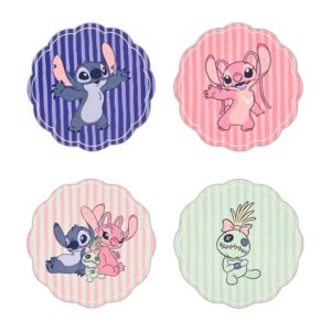 Lot de 4 sous-verres céramique Stitch