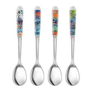 Lot de 4 cuillères à thé Stitch